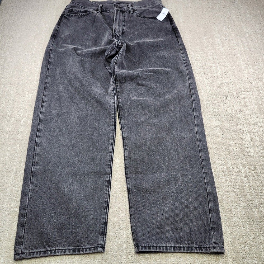 GAP Men's Washed Black Straight-Leg Jeans